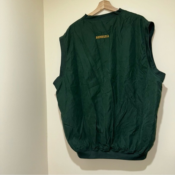 Men’s Weather Proof Brand Green Vintage Embroidered Sweater Vest Jacket Size: 2X - Picture 10 of 16